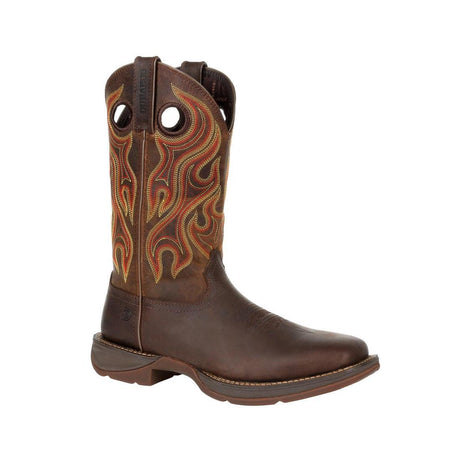 Rebel Western Boot Dark Chestnut DDB0317 Side View