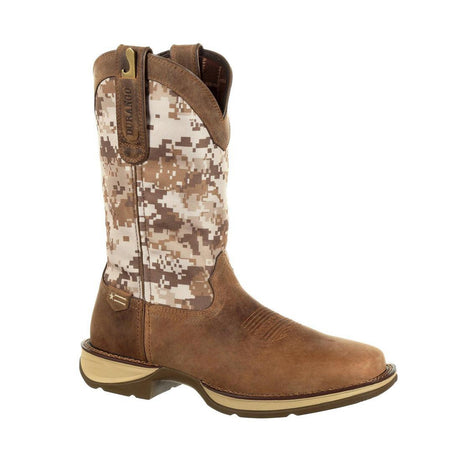 Rebel Desert Camo Pull-on Western Boot DDB0166 Side View