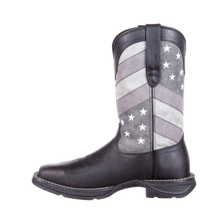 Rebel Faded Black Flag Western Boot DDB0125 Toe View