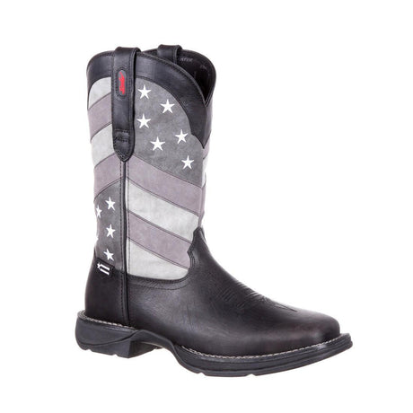 Rebel Faded Black Flag Western Boot DDB0125 Side View
