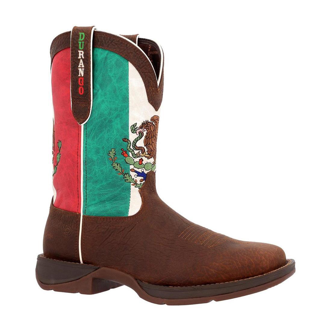 Rebel Mexico Flag Western Boot DDB0430 Side View