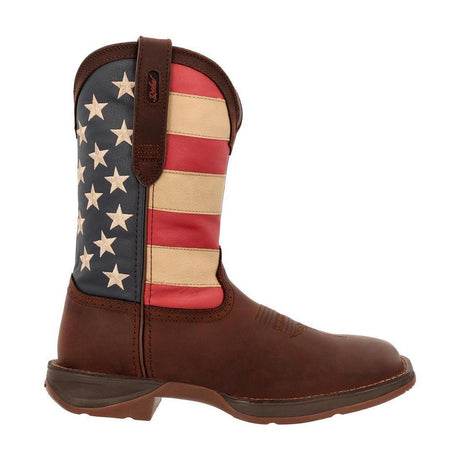 Rebel Patriotic Pull-On Western Flag Boot DB5554 Profile View
