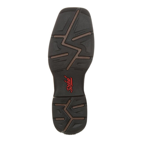 Rebel Pull-on Western Boot Chocolate And Midnight DDB0135 Sole Image