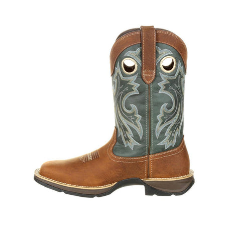 Rebel Pull-On Western Boot Saddlehorn And Clover DDB0131
