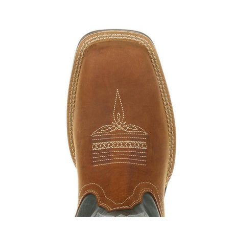 Rebel Pull-On Western Boot Saddlehorn And Clover DDB0131 Toe View
