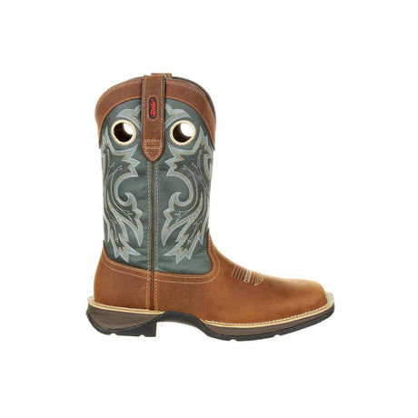 Rebel Pull-On Western Boot Saddlehorn And Clover DDB0131 Side View