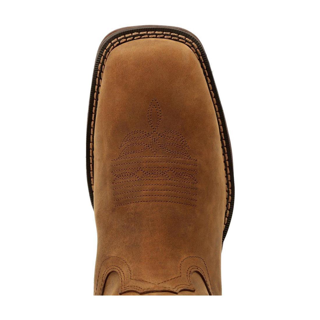 Rebel Waterproof Russet Western Boot DDB0361 Toe View
