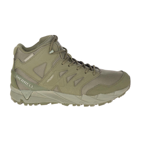Agility Peak Mid Men's Work Boots Wp Tactical Dark Olive-Men's Work Boots-Merrell-3.5-M-DARK OLIVE-Steel Toes