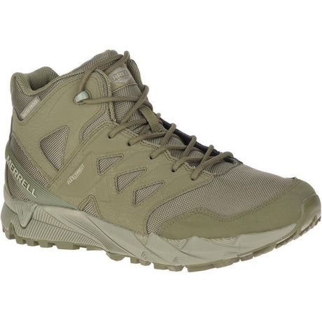 Agility Peak Mid Men's Work Boots Wp Tactical Dark Olive-Men's Work Boots-Merrell-Steel Toes