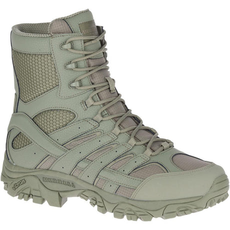 Moab 2 8" Men's Tactical Work Boots Tactical Sage Green-Men's Tactical Work Boots-Merrell-3.5-M-SAGE GREEN-Steel Toes