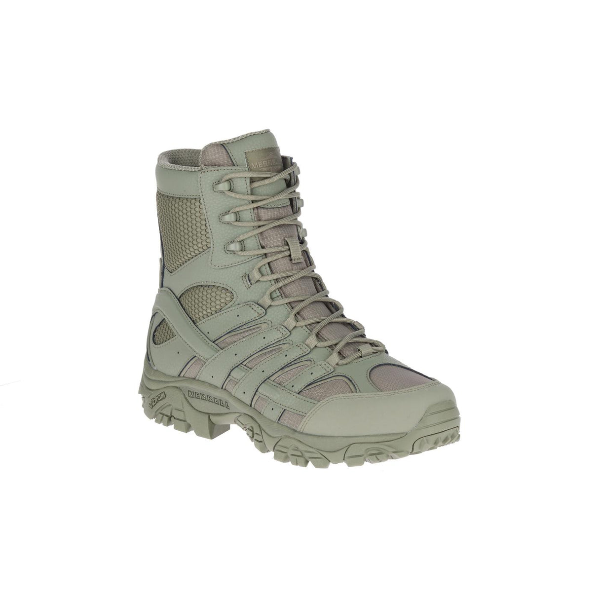 Moab 2 8" Men's Tactical Work Boots Tactical Sage Green-Men's Tactical Work Boots-Merrell-Steel Toes