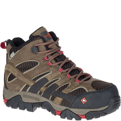 Moab 2 Vent Mid WoMen's Work Shoes Wp Boulder-Women's Work Shoes-Merrell-Steel Toes