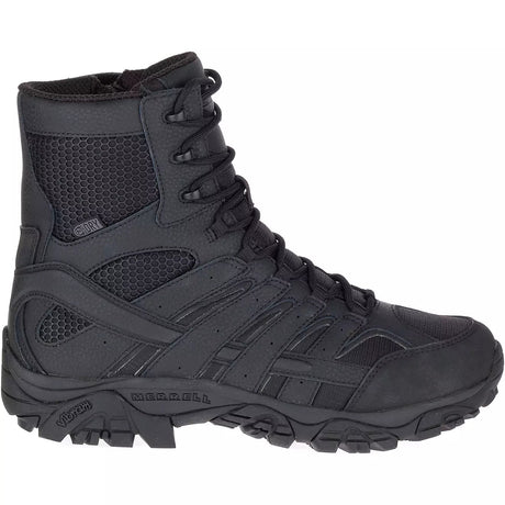 Moab 2 WoMen's Tactical Work Boots Wp 8" Tactical Black-Women's Tactical Work Boots-Merrell-5-M-BLACK-Steel Toes
