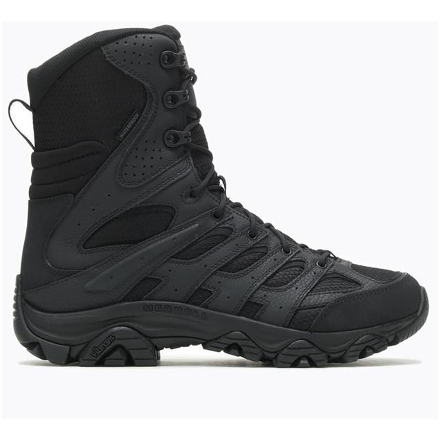 Merrell Moab 3 8" Zip Men's Tactical Work Boots Tactical Black Profile View