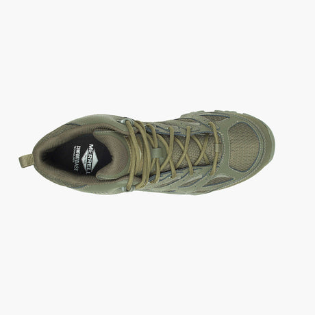 Moab 3 Mid Men's Tactical Work Boots Wp Tactical Dark Olive-Men's Tactical Work Boots-Merrell-Steel Toes