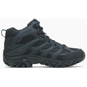 Merrell Moab 3 Mid Men's Tactical Work Boots Wp Tactical Black Profile View
