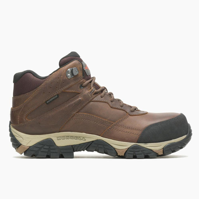 Moab Adventure Mid Men's Carbon-Fiber Work Boots Wp Toffee-Men's Work Boots-Merrell-7-M-TOFFEE-Steel Toes