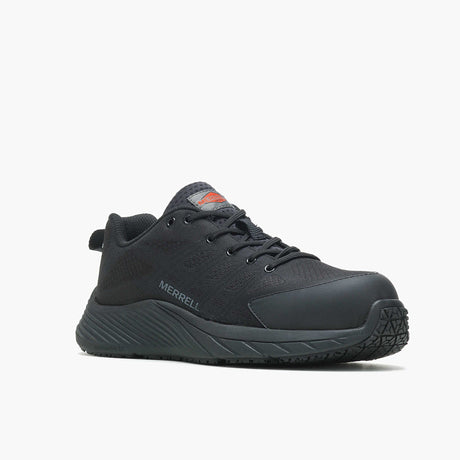 Moab Flight Men's Carbon-Fiber Work Shoes Black-Men's Work Shoes-Merrell-Steel Toes