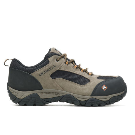 Moab Onset Men's Composite-Toe Work Shoes Wp Walnut-Men's Work Shoes-Merrell-7-M-WALNUT-Steel Toes