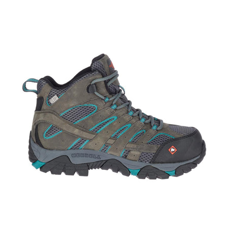 Moab Vertex Mid WoMen's Composite-Toe Work Boots Wp Pewter-Women's Work Boots-Merrell-Steel Toes