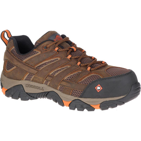 Moab Vertex Vent Men's Composite-Toe Work Shoes Clay-Men's Work Shoes-Merrell-Steel Toes