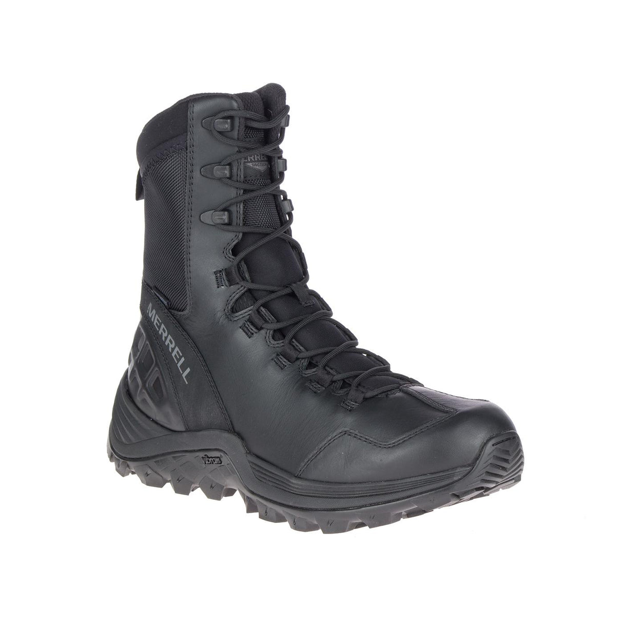 Rogue 8" Men's Tactical Work Boots Wp Black-Men's Tactical Work Boots-Merrell-Steel Toes