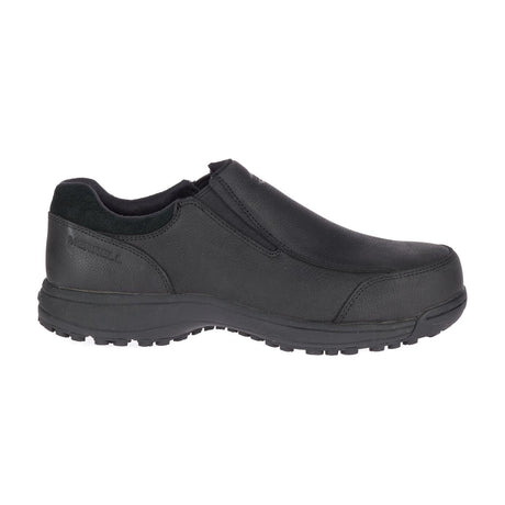 Sutton Moc Men's Steel-Toe Work Shoes Black-Men's Work Shoes-Merrell-7-M-BLACK-Steel Toes