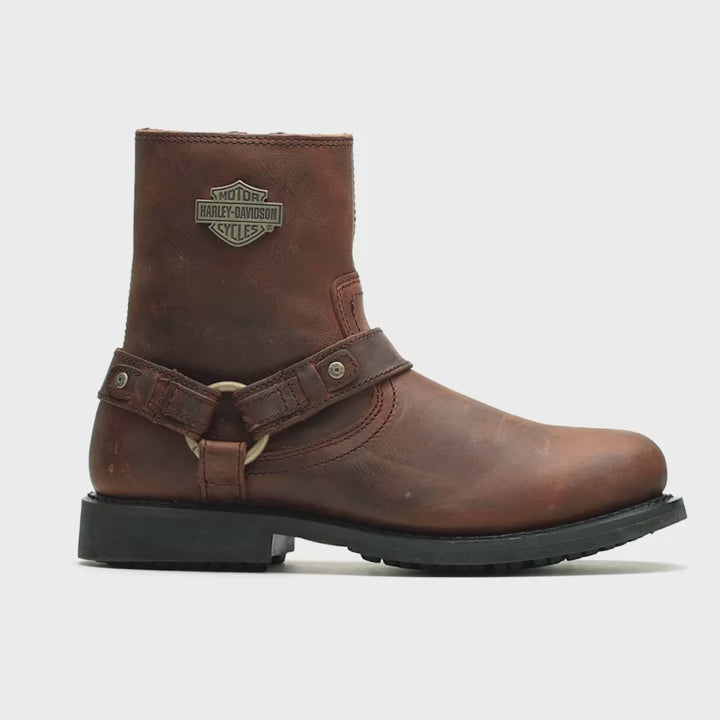 Men's Harley-Davidson Scout Brown Harness Boots – Steel Toes