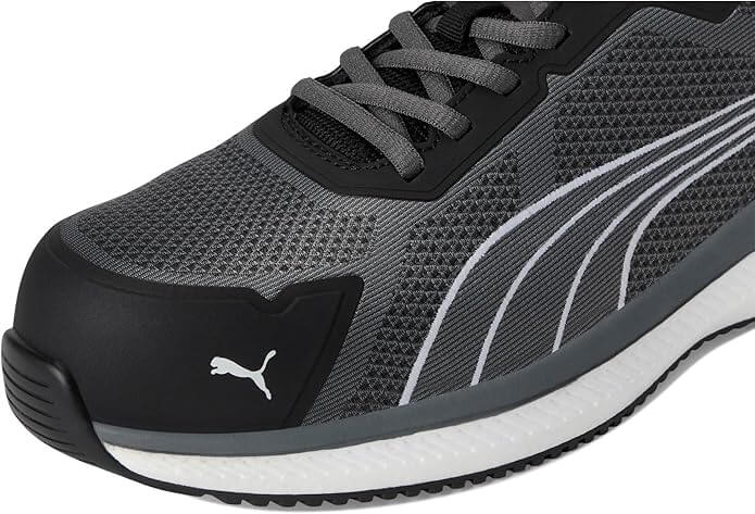 Puma Safety Slide Composite Toe Work Shoes – Grey – Steel Toes