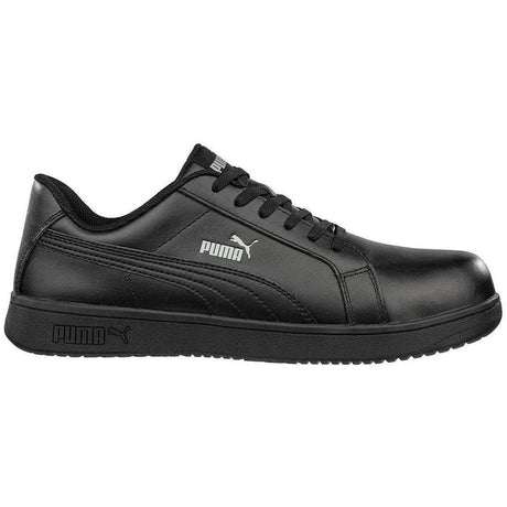 Puma Safety Iconic Leather Low Men's Composite-Toe Shoe Black image view 1