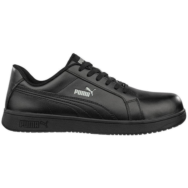 Puma Safety Iconic Leather Low Men's Composite-Toe Shoe Black image view 1