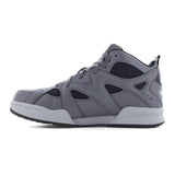 Reebok ATR Decimator Work Mid‑Cut Metguard Sneaker Composite Toe Work Boot – Gray/Black RB9421 Heel Image