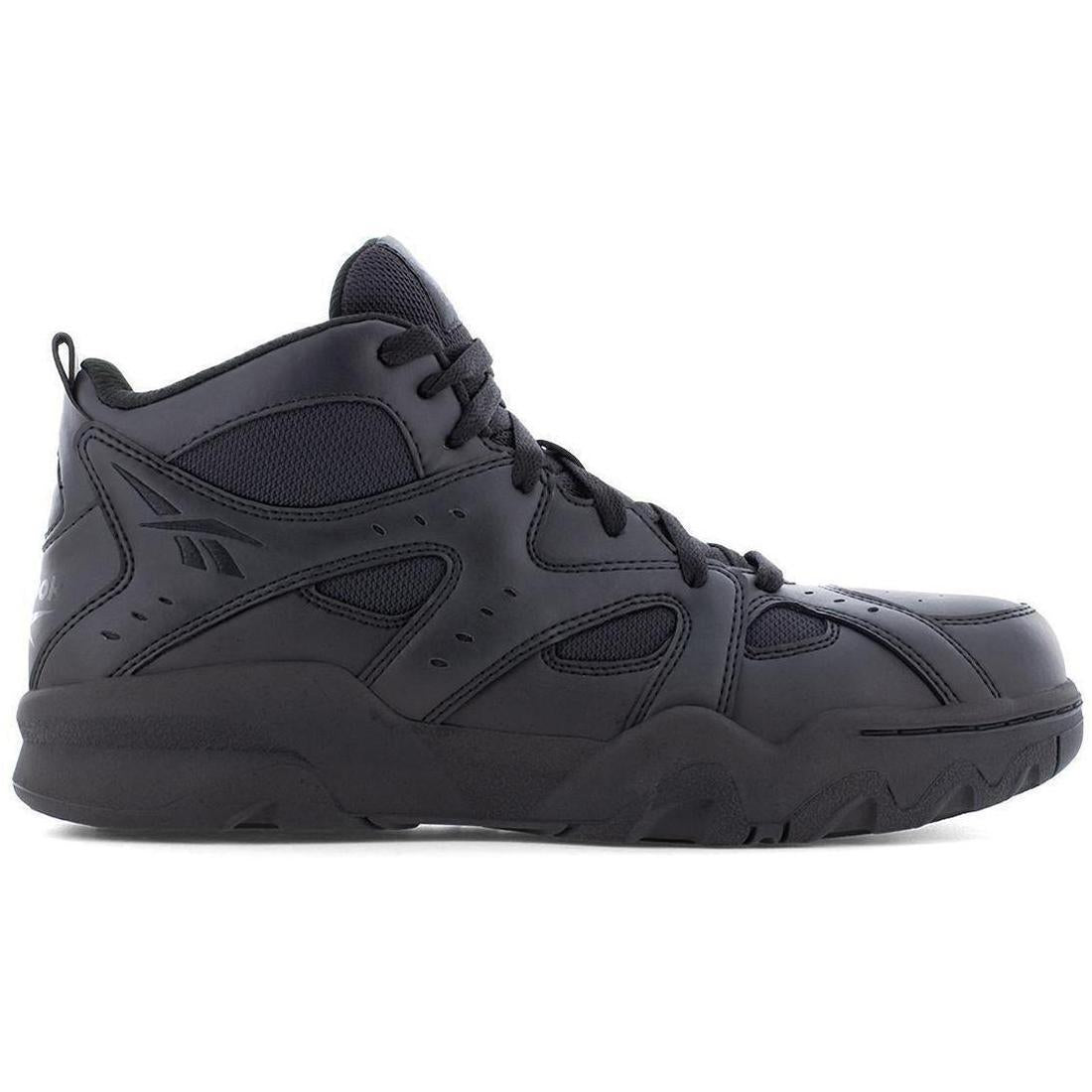 Reebok Work ATR Decimator Work Mid‑Cut Sneaker Composite Toe Work Boot – Black Profile View