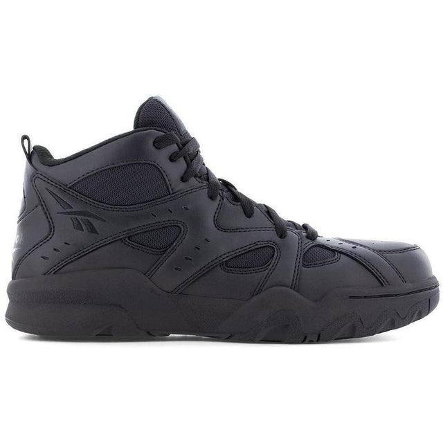 Reebok Work ATR Decimator Work Mid‑Cut Sneaker Composite Toe Work Boot – Black Profile View