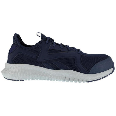 Reebok Work Flexagon 3.0 Composite-Toe Athletic Work Shoe Navy/Gray Profile View