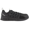 Reebok Work Fusion Flexweave™ Composite-Toe Athletic Work Shoe Black Profile View