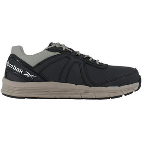 Reebok Work Guide Steel-Toe Athletic Work Shoe Navy/Grey Profile View