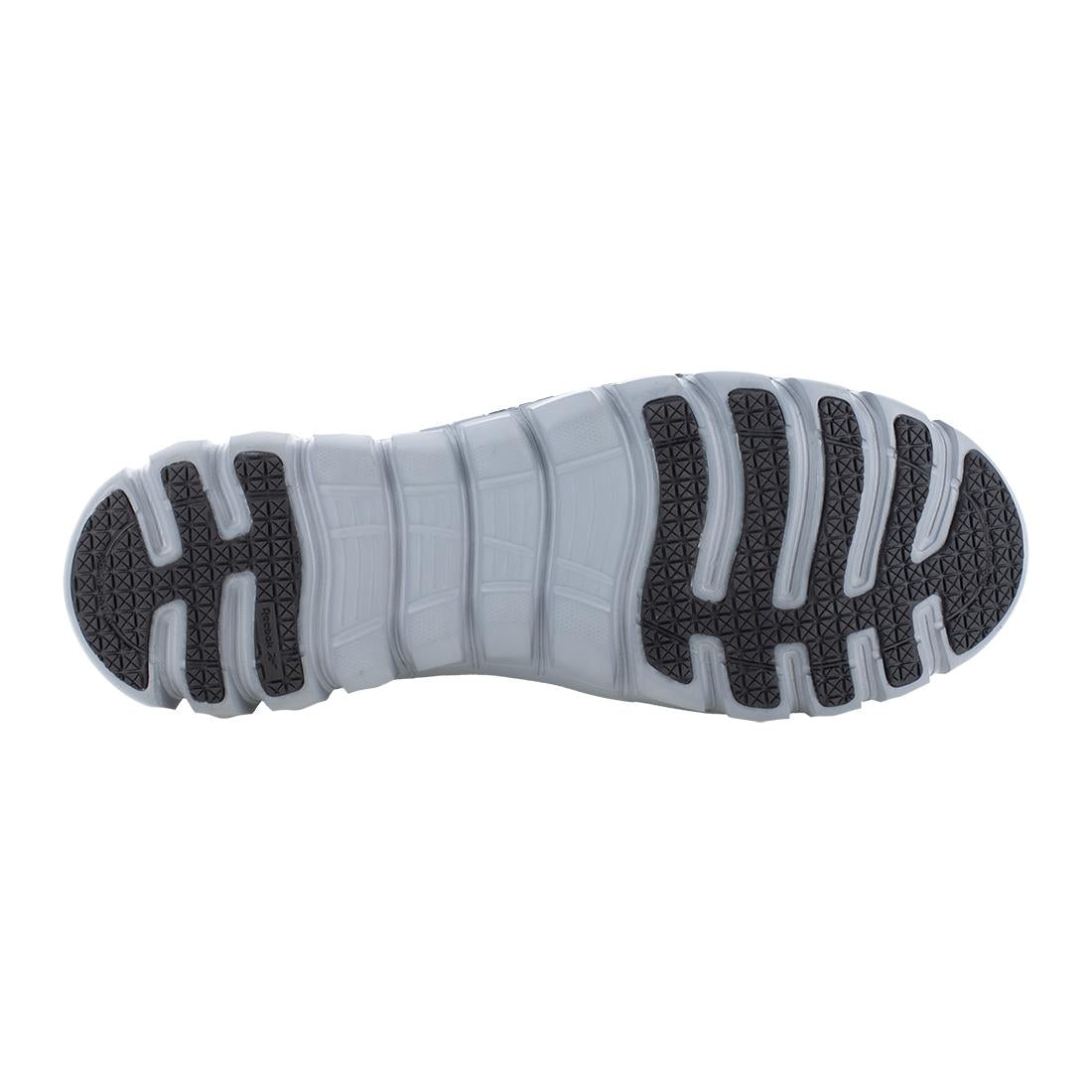 Reebok Sublite Cushion Composite Toe Slip‑On Work Shoe – Black RB4052 Sole Image