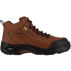 Reebok Work Tiahawk Composite-Toe Metguard Work Boot Brown Profile View