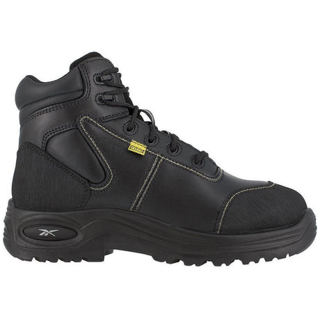 Reebok Work Trainex 6 Inch Composite-Toe Metguard Work Boot Black Profile View