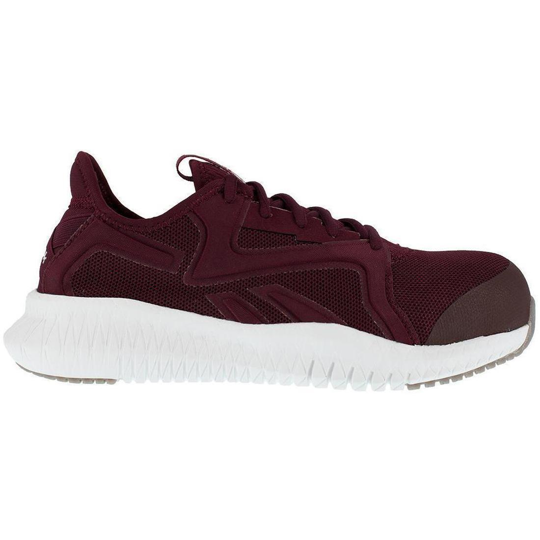 Reebok Work Women's Flexagon 3.0 Composite-Toe Athletic Work Shoe Red Profile View