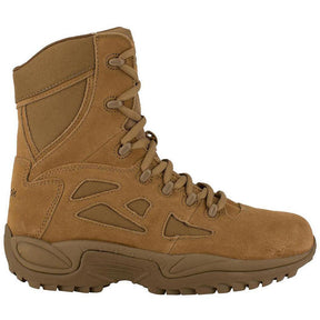 Reebok Work Women's Rapid Response Rb 8 Inch Soft-Toe Military Work Boot Coyote Profile View