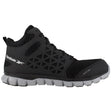Reebok Work Women's Sublite Cushion Alloy-Toe SD Athletic Work Boot Black Profile View