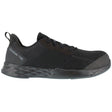 Reebok Work Astroride Strike Composite-Toe Athletic Work Shoe Black Profile View