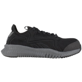 Reebok Work Women's Flexagon 3.0 Composite-Toe Work Shoe Black Profile View