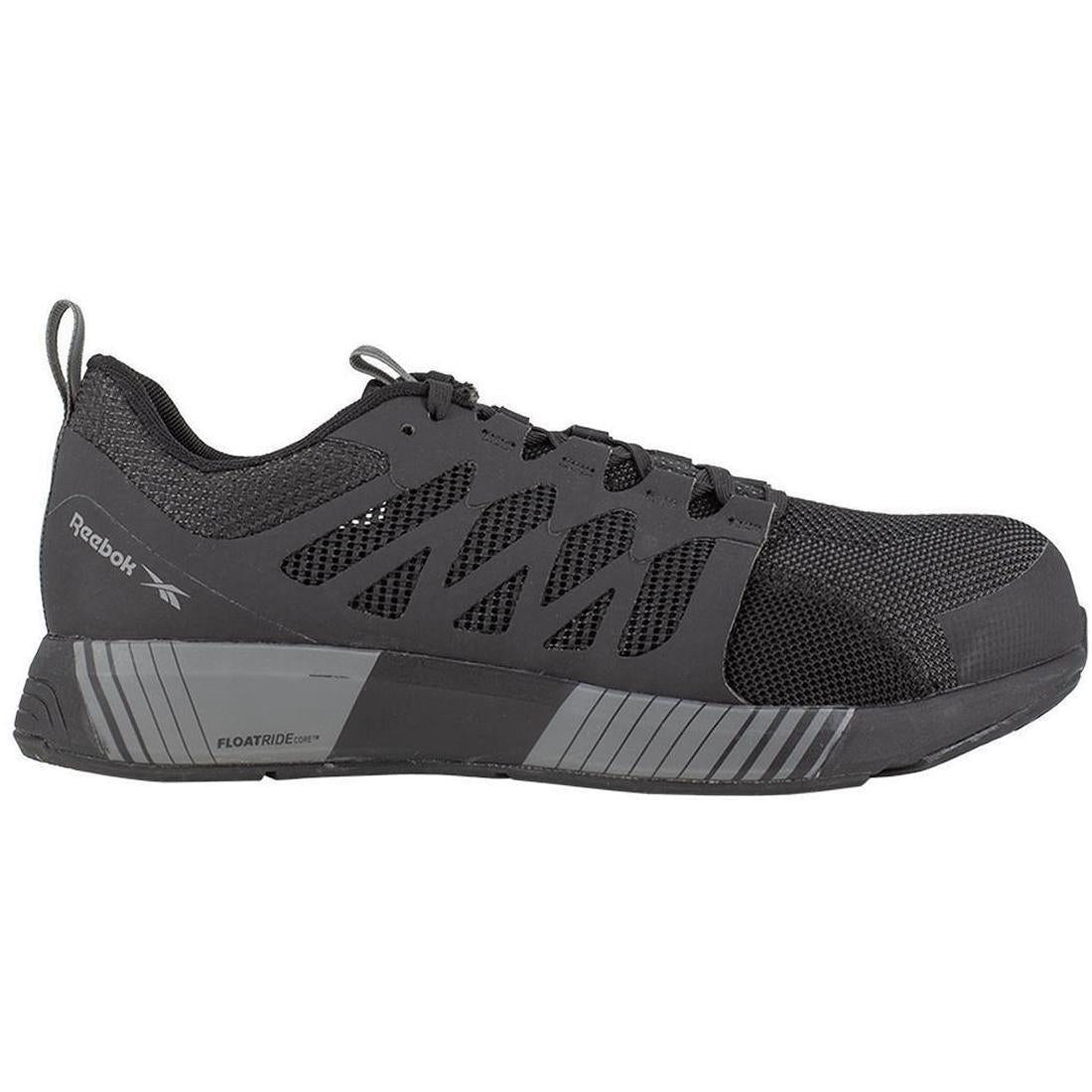 Reebok Fusion Flexweave Composite Toe Shoe Black Gray RB4310