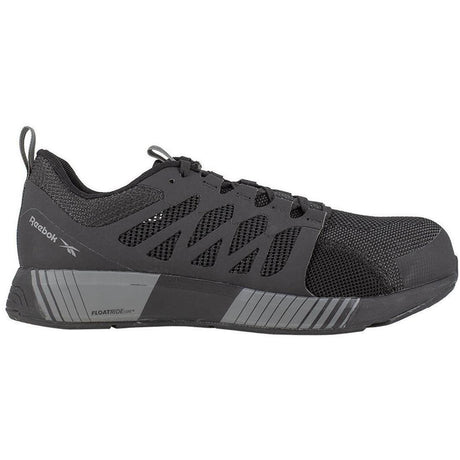 Reebok Work Fusion Flexweave™ Composite-Toe Athletic Work Shoe Black/Grey Profile Image