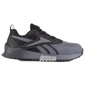 Reebok Work Lavante Trail 2 Composite-Toe Athletic Work Shoe Grey/Black Profile View