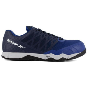 Reebok Work Speed Tr Composite-Toe Athletic Work Shoe Blue/Black Profile View