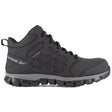 Reebok Work Women's Sublite Cushion Composite-Toe Mid Work Boot Black Profile View